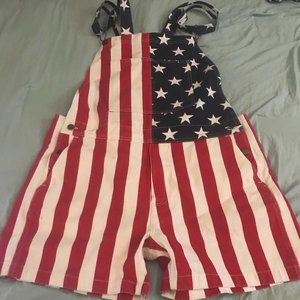Chubbies Xl American Flag Overalls 